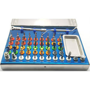 Kit d'implant dentaire universel de 50 pièces, dilatateur osseux, forets coniques de compression - Product Image 1