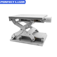 Nouvelle plateforme de levage manuelle à axe Z, course de 120 mm, table de positionnement en aluminium de haute précision pour machines de marquage laser