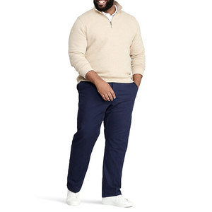 Oem Odm Custom Pullover 100% Cotton <b>Sweatshirt</b> Cotton Blended For <b>Men</b> 1/4 Quarter <b>Half</b> <b>Zip</b> Embroidered Loose Winter <b>Sweatshirt</b> - Product Image 2