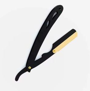 Rasoir professionnel à bord droit pour hommes rasoir de barbier en acier inoxydable pliant couteau de rasage manuel outils d'épilation PAR ANAAIF - Product Image 6