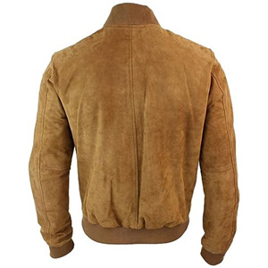 Veste de camionneur en cuir de qualité supérieure pour homme, en daim, toucher doux, entièrement doublée, style jean en daim noir - Product Image 2