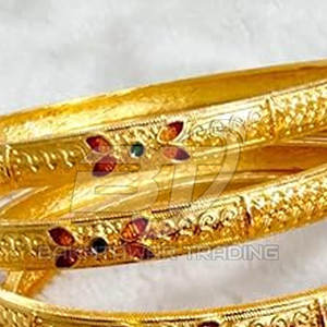 Women Gold Plated Bangles Set Traditional Custom Bridal Jewelry Elegant Women Bangles In Adult Size - Product Image 6
