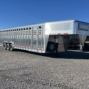 Prix usine Bétail Remorque Volaille Transporter Cochon Boîte Taille Personnalisée et Couleur Cochon Cheval Transport Pas Cher - Product Image 1