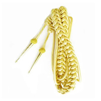 Cordon de cérémonie pour épaulette d'infanterie, personnalisé, enduit, écologique, en fil métallique torsadé à 3 brins pour