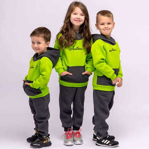 Ensemble de survêtement d'hiver respirant pour enfants, jogging pour garçons, gymnase, jeunes, léger, taille élastique - Product Image 4