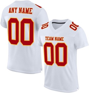Camisetas de Fútbol Americano Personalizadas OEM 2026 de Secado Rápido, Transpirables, que Absorben la Humedad, Tela 100% Poliéster, Impresión por Transferencia de Calor - Product Image 5