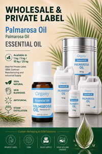 Bulk Pure Palmarosa <b>Essential</b> <b>Oil</b> Cymbopogon Martinii Steam Distilled Wholesale Private Label OEM Cosmetic Skincare Perfumery - Product Image 3