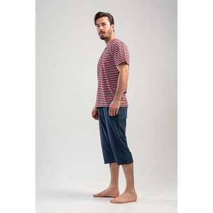 Ensemble Capri à manches courtes et col en V pour homme avec poches, collection de vêtements débardeur - Product Image 3