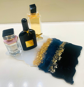 ถาดเรซินที่ไม่ซ้ำกันถาดเรซินหลากสีถาดเรซิ่นทำด้วยมือถาดเรียกร้องที่กำหนดเอง - Product Image 4