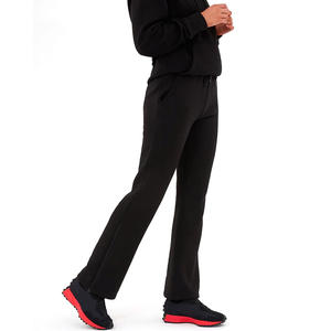 Conjunto de Sudadera con capucha y pantalón acampanado con logotipo personalizado para mujer, pantalones de chándal acampanados de Color sólido, trajes para correr para invierno, estilo informal XL - Product Image 4