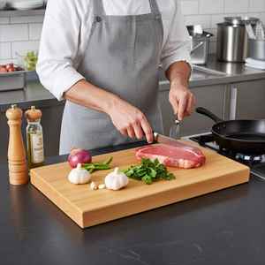 เขียงไม้และจานเสิร์ฟทรงสี่เหลี่ยมผืนผ้าทนทานใช้กับเครื่องล้างจานได้อย่างปลอดภัย - Product Image 3