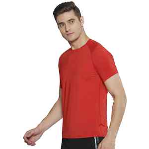 T-shirt de sport à manches courtes pour homme, coupe ajustée, col rond, séchage rapide, anti-froissement, respirant, personnalisé, décontracté, fitness en plein air - Product Image 5
