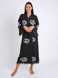 Kimono largo bordado hecho a mano para mujer, cárdigan de gran tamaño, manga larga, Midi, Kimonos para mujer, buena calidad - Product Image 4