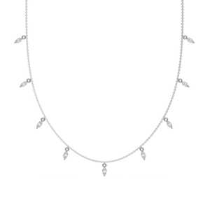 Collier pendante en or massif 18 carats avec diamant de laboratoire marquise de 0,90 carat serti à griffes, bijoux artisanaux haut de gamme pour mariages et événements de soirée - Product Image 6