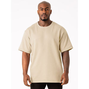 เสื้อยืดผู้ชายผ้าฟลีซผ้าฝ้ายเปิดไหล่ปล่อยเร็วแบบลำลองสวมใส่สบายสำหรับเล่นกีฬา100% สตรีทย้อนยุคสำหรับฤดูร้อน - Product Image 5