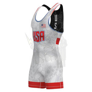 Maillot de lutte professionnel pour hommes Léger Respirant Stretch Fit Sportswear Compétition d'entraînement Tournois Jeunes Adultes - Product Image 4