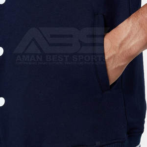 Veste Letterman de couleur unie à manches longues veste Letterman respirante de grande taille meilleure vente veste Letterman - Product Image 6