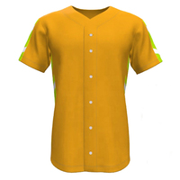 Uniformes de baseball personnalisés Sibrin sublimés, 100% polyester, respirants, antibactériens, évacuant l'humidité, séchage rapide, protection UV