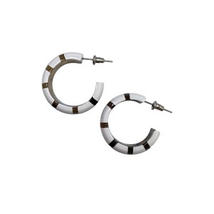 Boucles d'oreilles pendantes ovales en corne de buffle de haute qualité personnalisées DTJ, style mignon, anniversaires, fêtes, mariages, vente flash - Product Image 1