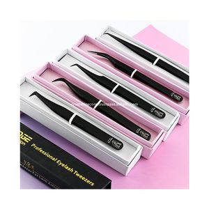 Factory-Supplied Stainless Steel 90 Degree Tweezers Lash Extension Tools With Fiber Tip for Beauty Use - Product Image 5