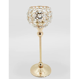 Candélabre en verre pour mariage et décoration de la maison, pièce maîtresse en cristal - Product Image 1