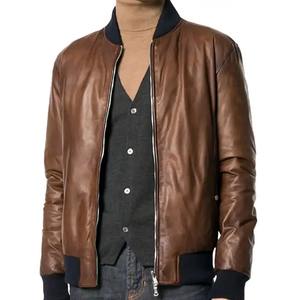Chaqueta de Invierno de Cuero PU de Color Personalizado para Hombre, con Cuello Alto y Logotipo Frontal, de Lona Impermeable de Alta Calidad - Product Image 2
