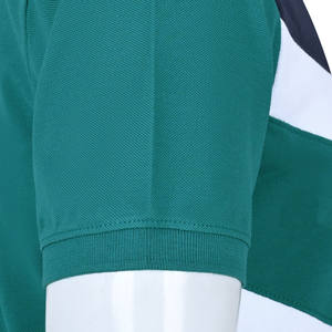 Polo en tissu extensible performant avec évacuation de l'humidité et impression solide de logo personnalisé idéal pour le tennis, le golf et les sports de plein air - Product Image 4