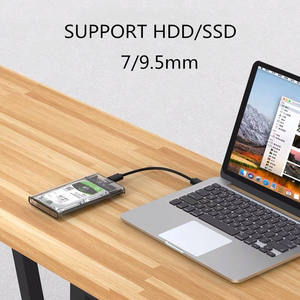 High-quality RTS Transparent 2.5-inch Hard Drive <b>Enclosure</b> Usb 3.0 to Sata Supports HDD SSD Hard Drives - Product Image 5