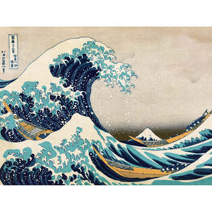 Impresión artística en papel de la Gran Ola de Kanagawa de Hokusai - Product Image 1