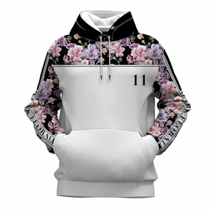 Sudadera con capucha de manga larga para hombre al por mayor personalizada suelta color sólido moda ropa de calle sublimada polar para invierno - Product Image 1