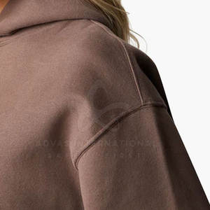 Gran oferta de sudaderas con capucha para mujer de calidad Premium 100% algodón estilo informal cómodo con capucha para invierno con logotipo frontal en línea - Product Image 6