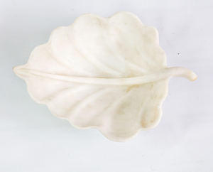 Design floral luxueux bol de fruits en marbre blanc pur décor à la maison en pierre naturelle Unique comme pièce maîtresse ou cadeau - Product Image 2