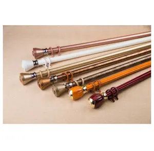 Exquisite steel curtain rod in different color for home decor window curtain rod accessories room bathroom living room hotels
