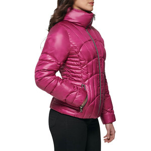 Abrigos de invierno de color personalizado para mujer, chaqueta acolchada, chaquetas de burbujas de manga larga para mujer, chaquetas transpirables de nailon y poliéster impermeables - Product Image 6