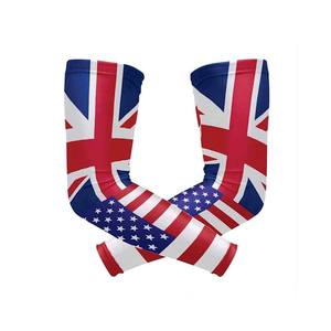 Protection UV étanche sport cyclisme pêche basket-ball blanc Sublimation logo personnalisé imprimé Compression manchons de bras - Product Image 3