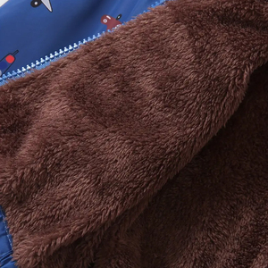 Veste en polaire sherpa à capuche zippée, nouveau design, logo personnalisé, garçons, hiver, bloc de couleur, moelleux, haute qualité - Product Image 4