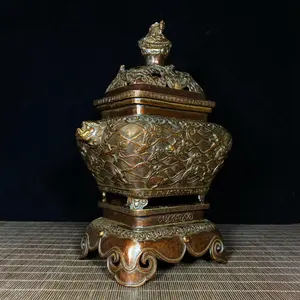 Quemador de Incienso de Latón de Diseño Rústico para Uso Doméstico y Religioso, Creando Aromaterapia con Incienso Indio 100% Natural y Duradero - Product Image 5