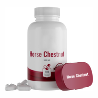 Capsules d'extrait de châtaignier pur et naturel | Capsules végétariennes | Supplément de graine de cheval |