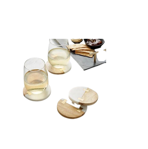 ชุดเสื่อหินอ่อนหกเหลี่ยมของขวัญที่ออกแบบอย่างสร้างสรรค์ราคาถูกถาดรองแก้วหินอ่อนที่ต้องการมากที่สุดสำหรับงานแต่งงานและงานปาร์ตี้ - Product Image 2