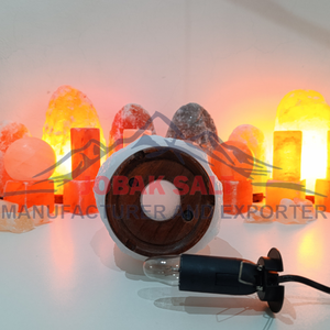 โคมไฟเกลือหิมาลายันงานฝีมือออร์แกนิกคริสตัลหินสีขาวแกะสลักจากหินธรรมชาติสำหรับยามค่ำคืนไฟฮวงจุ้ยคุณภาพสูงขายส่ง - Product Image 2