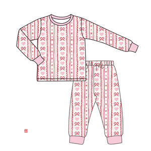 Kinder Gesmokte Kleding <span class=keywords><strong>Baby</strong></span> Kids Peuter Meisjes Bamboevezel Broer Of Zus Bijpassende Kleding Kerst Mesh Jurk Set Outfit - Product Image 2