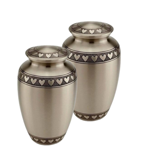 Antique Style Metal Cremation Urn Best Wholesale Price Home Decorative Funeral <b>Ashes</b> Storage Urn for Adults - Product Image 5