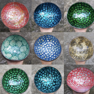 Cuenco de cáscara de coco de Vietnam, plato rústico pulido ecológico artesanal hecho a mano para utensilios de cocina, comedor para el hogar y decoración de interiores - Product Image 5