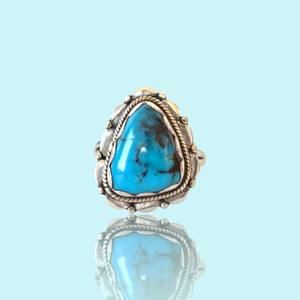 Anillos de Piedras Preciosas de Crisocola y Malaquita Plateados en Acero Inoxidable, de Venta Caliente, para Mujeres, Modernos, para Compromiso, Boda o Fiestas - Product Image 1