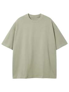 Camiseta cómoda de manga corta extragrande de algodón para hombre más vendida para usar - Product Image 5