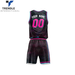 Maillot de basket-ball personnalisé pour hommes et femmes, uniforme d'équipe personnalisé, tenue de sport, tissu respirant, vêtements d'entraînement et de jeu, nom - Product Image 3