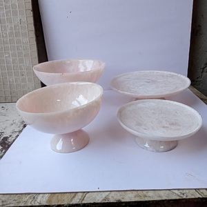 Cuenco de fruta de resina de remolino con textura de mármol, último diseño, cuencos de ensalada de resina de forma redonda, cuencos de resina hechos a mano de mesa, platos para servir - Product Image 3