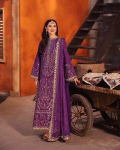 ชุดเดรสทำงานผู้หญิงคุณภาพเยี่ยมทันสมัย ปี 2025-2026  ชุดสلوار คามีซผ้าฝ้ายรุ่นล่าสุดสำหรับงานปาร์ตี้ 01221 - Product Image 4