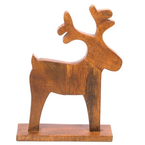 Árbol de Navidad de diseño elegante de madera de mango de color natural para decoración navideña con madera de alta calidad con tamaños 6x25x13 cm - Product Image 2