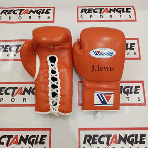Gants de boxe Winning de haute qualité, en cuir de vache véritable, professionnels, à lacets, gants de sparring de kickboxing Winning - Product Image 2
